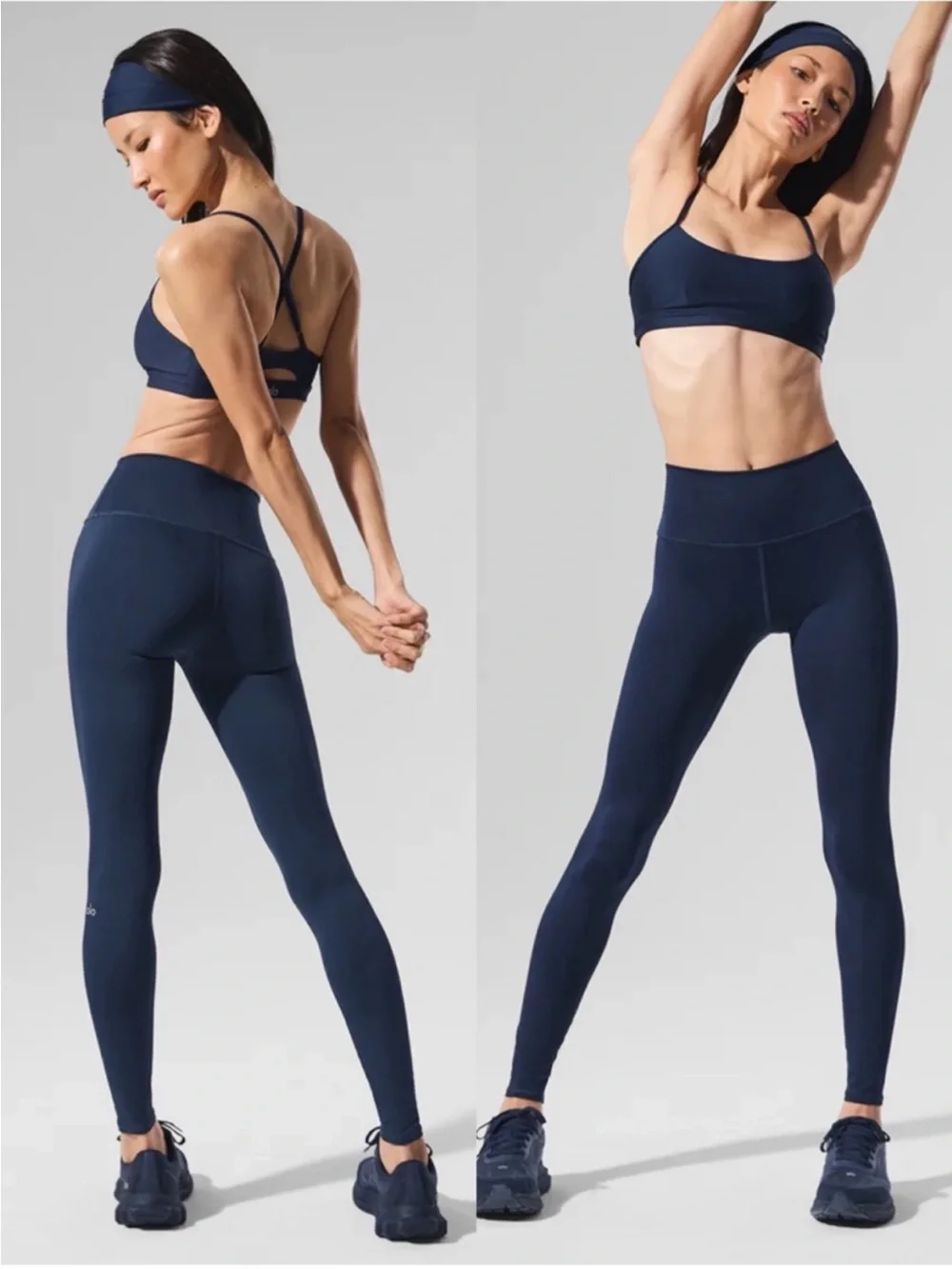 ALO Yoga Navy 7/8 High-Waist Airlift Sculpting Leggings Size Small